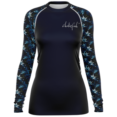 Chokefish™ Long Sleeve Rashguard Cannabis Woman's Shirt-005-2